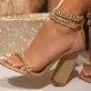 Salto alto de salto quadrado floral feminino, sapato casual, conforto, nova moda, verão, 2022