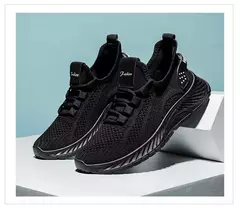 Sapatos esportivos respiráveis para mulheres, tênis casuais, mocassins com renda, malha de malha, moda feminina, marca designer, 2024 - comprar online