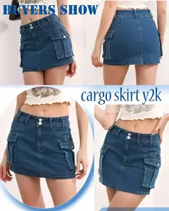 Meia Saia Quadril Feminina, Cor Sólida, Cintura Baixa, Emagrecimento, Novo Estilo, Europeu, Tendência Americana, Independente, Stand Comércio Exterior, Outono - loja online