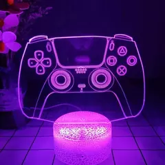 3D LED Gaming Setup Lamp, USB Powered, Bedroom Night Lights das crianças, Iluminação interior, Iluminação Presentes, Sala de jogos na internet
