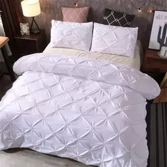 Grey Queen Bed Comforter Set, Capa de edredão e fronhas, Cama em um saco para quarto, conjuntos de cama, 3 pcs