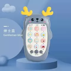 Telefone bilíngue mordedor brinquedos para bebê, música, brinquedo de voz, educação precoce, máquina de aprendizagem, eletrônica, presente infantil - Wolf Magazine