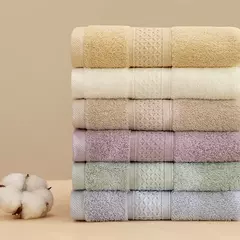 Imagem do Toalha de banho para adultos, 100% algodão puro, absorvente macio, ultra macio e altamente absorvente, use banho de mão e rosto