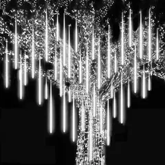 Imagem do LED Meteor Shower Rain Lights Fairy String Light Impermeável, queda de chuva, festa de Natal, decoração do pátio, 1pc, 50cm