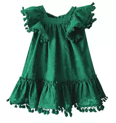 Imagem do Vestido de manga pequena para criança, saia de bebê, fantasia de menina, algodão puro, borla, grande arco, festa de aniversário, 0-4 anos
