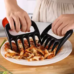 Ferramenta de cozinha com isolamento térmico e anti-escaldante, garra de urso, divisor de churrasco, divisor Palm, 2pcs na internet