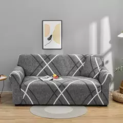 Tampas elásticas impressas geométricas do sofá para a sala de estar, tampa do - comprar online