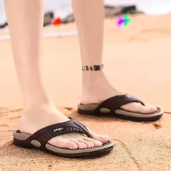 Chinelos masculinos de massagem, sapatos de praia respiráveis, sandálias de luxo, chinelos de verão, plus size 46 - comprar online