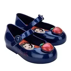 2024 primavera e outono novas crianças baotou gelo e neve arco sereia neve branca princesa sapatos velcro sapatos de praia na internet