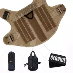 Arnês militar grande para treinamento de cães, colete para animais de estimação, buldogue francês, pastor alemão malinois, acessórios táticos para cães - loja online