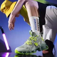 Novo design lâmina tênis de corrida dos homens amortecimento meia adolescente ao ar livre jogging zapatillas calçados na moda alta qualidade na internet