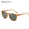 ZENOTTIC-Óculos de sol retro pequenos redondos polarizados para homens e mulheres, leves, vintage, UV400, lentes polarizadas, tons de moda