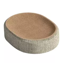 Almofada oval para arranhões de gatos, tigela, cama multifuncional, sisal, rascador de gatos, tecido, resistente ao desgaste, placa para arranhar gatos - comprar online
