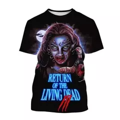 Unisex Return Of The Living Dead 3D Impresso Horror Filme T-Shirt, Moda Casual, - Wolf Magazine