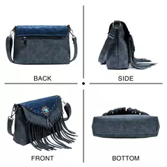 Imagem do Celela design original bolsa de ombro para as mulheres couro do plutônio luxo embreagem designer bolsas ocidental bolsa franja saco do mensageiro
