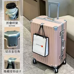 Mala de viagem com suporte para copos, bagagem rolante, estojo do trole, roda universal, bagagem de mão, saco de embarque, novo - comprar online