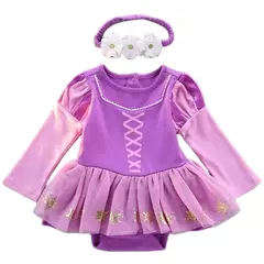 Baby Romper TUTU Vestido Com Headband Infantil Baby Princess Girl Roupas Tamanho 3-18M Cute Design Baby Dress Party Trajes na internet