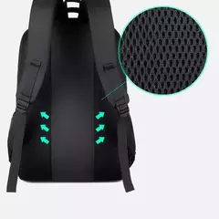 Mochila impermeável para notebook para homens, mochila multifuncional, bolsa casual, filme