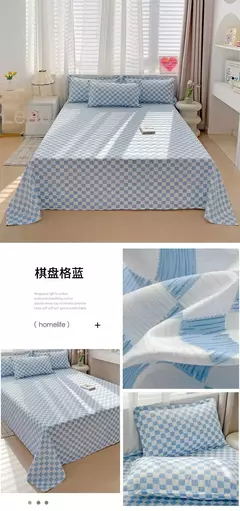 Imagem do Lençóis de cama macios de alta qualidade, lençóis queen size, top de impressão, gêmeo, rainha, rei, lençóis planos, colcha