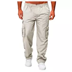 Calças de carga multi bolsos para homens, moletom casual, calças táticas militares, jogger baggy, tática - comprar online