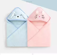 Toalha de banho com capuz animal para bebês, cobertor macio, envoltório Swaddle para dormir quente para meninos e meninas, roupão infantil - Wolf Magazine