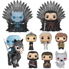 Filme Hot Game of Thrones Daenerys Night King Jon Snow Estátua de Trono de Vinil Figura de Ação Modelo Brinquedos