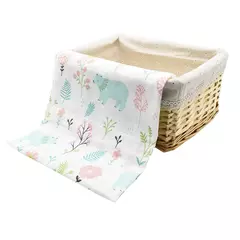 Imagem do Swaddle de musselina macia para bebé, cobertores infantis, envoltório recém-nascido, estilo Ins, 100% algodão, 120x110cm, 1pc