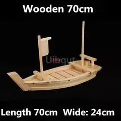 Artesanal De Madeira Japonesa Sushi Barcos, Bandeja De Marisco, Navio Sashimi, Assorted Cold Dish, Restaurante Ferramenta, Grande, 40cm a 90cm