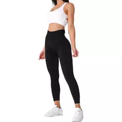 NVGTN Sólida Sem Costura Leggings Mulheres Soft Workout Tights Fitness Outfits Yoga Calças Alta Waisted Gym Wear Spandex Leggings - comprar online