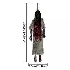 Imagem do Halloween Ghost Paper Skeleton Window Stickers, Pode Mover Assustador, Paredes De Vidro, Decorações De Festa