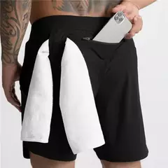 Shorts Jogger Quick Dry masculino, calças curtas para musculação, com bolso com zíper, ginástica fitness, verão 2022 - Wolf Magazine