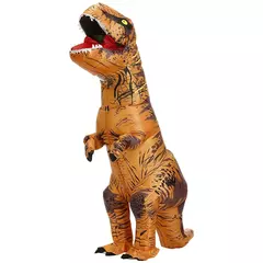 Adulto crianças trajes de dinossauro inflável terno vestido anime festa cosplay carnaval purim traje de halloween para homem mulher