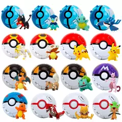 Pokemon elf bola pokeball anime figura desenhos animados pikachu charizard piplup kyogre bolso monstro animal de estimação anime ação modelo brinquedo presentes