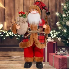 Boneca Papai Noel com Sacos De Presente, Decoração de Natal para Casa, Enfeites de Natal, 2024 - loja online