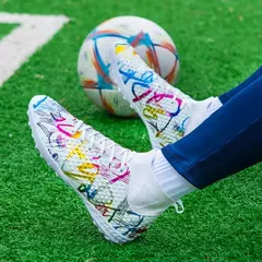 Botas de futebol indoor para homens, chuteiras de futebol de futsal, tênis antiderrapante, sapatos infantis, novos e originais - loja online