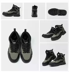 Imagem do Sapatos de segurança leves impermeáveis masculinos, sapatilha à prova de perfurações, sapato de aço, botas indestrutíveis
