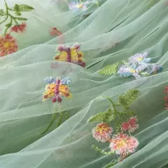 Imagem do Vestido de malha bordado feminino, Alça de fada, Asas de arco traseiro, Princesa, Aniversário, Doces Bebés, Verão