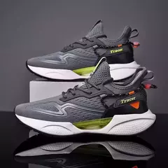 Tênis de corrida casual masculino, tênis ao ar livre, calçados esportivos da moda, malha respirável, amortecimento, calçado de basquete - comprar online
