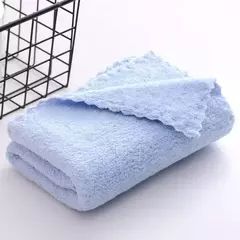 Toalha de rosto absorvente de microfibra grossa, alta densidade, velo coral, secagem rápida, macio, absorvente, limpo, rosto - comprar online