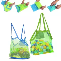 Saco portátil para armazenamento de praia para crianças Cestas de brinquedos dobráveis Sacos de natação ao ar livre Ferramenta de areia impermeável Saco de armazenamento de lixo - Wolf Magazine