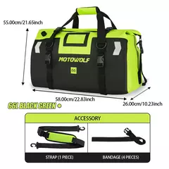 Universal impermeável motocicleta cauda sacos, assento traseiro, ciclismo, acampamento, viagens, moto, scooter, pacote de bagagem do esporte, 66L, 40L na internet