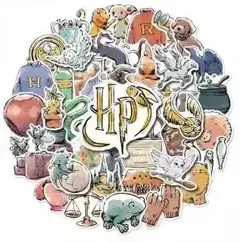 Imagem do Harries potter brinquedos clássicos luna ron adesivo hermione malfoy snape adesivos à prova dwaterproof água para telefone portátil scrapbook scooter brinquedo
