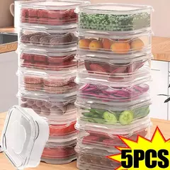 Caixa De Preservação De Carne Congelada, Geladeira De Alimentos, Manter A Frescura, Frasco De Armazenamento Transparente, Organizador De Vegetais De Cozinha Em Casa - comprar online