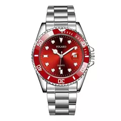 Relógio de moda casual montre homme negócios masculino relógio de quartzo calendário água verde wok fantasma esporte masculino relógio de pulso - loja online