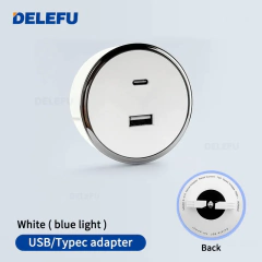 DELEFU Pista Tomada Universal Brasil Itália Chile USB-AC Adaptador Romovível Parede de Cozinha Tomada Elétrica Branco Preto Cinza - loja online