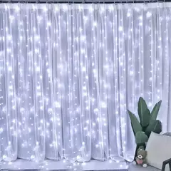 Imagem do Festoon LED Light Curtain para decoração de casa, luzes de fadas, guirlanda para quarto, ano novo, casamento, decorações de Natal
