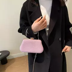 Saco de noite luxuoso para mulheres, alto design, banquete de festa, saco de glitter para senhoras, embreagem do casamento, bolsa de ombro, bolsa de corrente, marca - comprar online