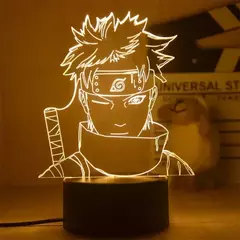Naruto anime figuras de ação luz noturna mangá boruto itachi akatsuki quarto lâmpada crianças uzumaki namikaze minato presente brinquedos