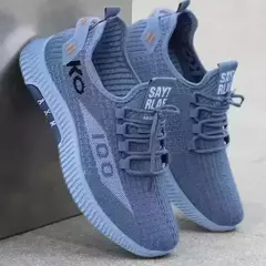 Sapato desodorante leve masculino, tênis de malha respirável, confortável, na moda, versátil, primavera - comprar online