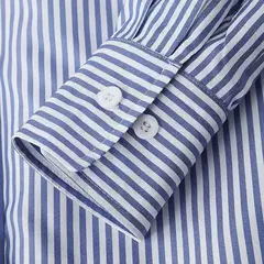 ZANZEA-Blusa feminina listrada de manga comprida, tops de túnica com botões, camisas elegantes, casual e elegante, verão, 2023 - Wolf Magazine